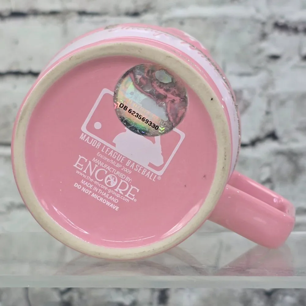 Chicago White Sox Pink Bling Coffee Mug Women’s MLB Baseball Ceramic Cup‎ EUC